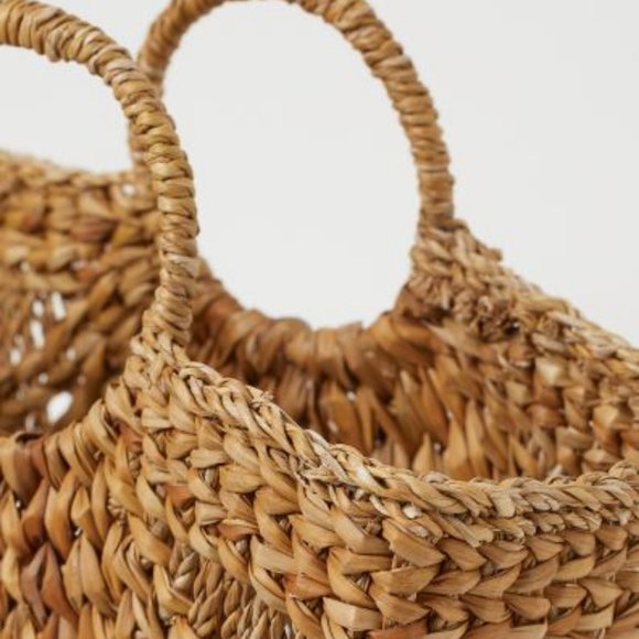 H&M Seagrass large Beach Bag NEW - Picture 2 of 10